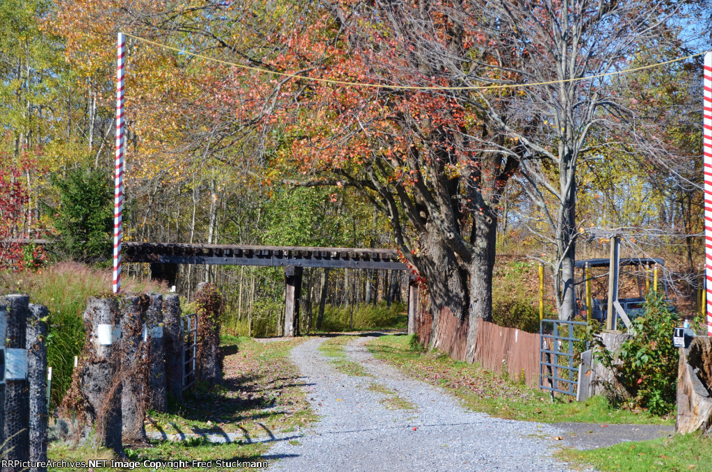 Along US6 east of town.