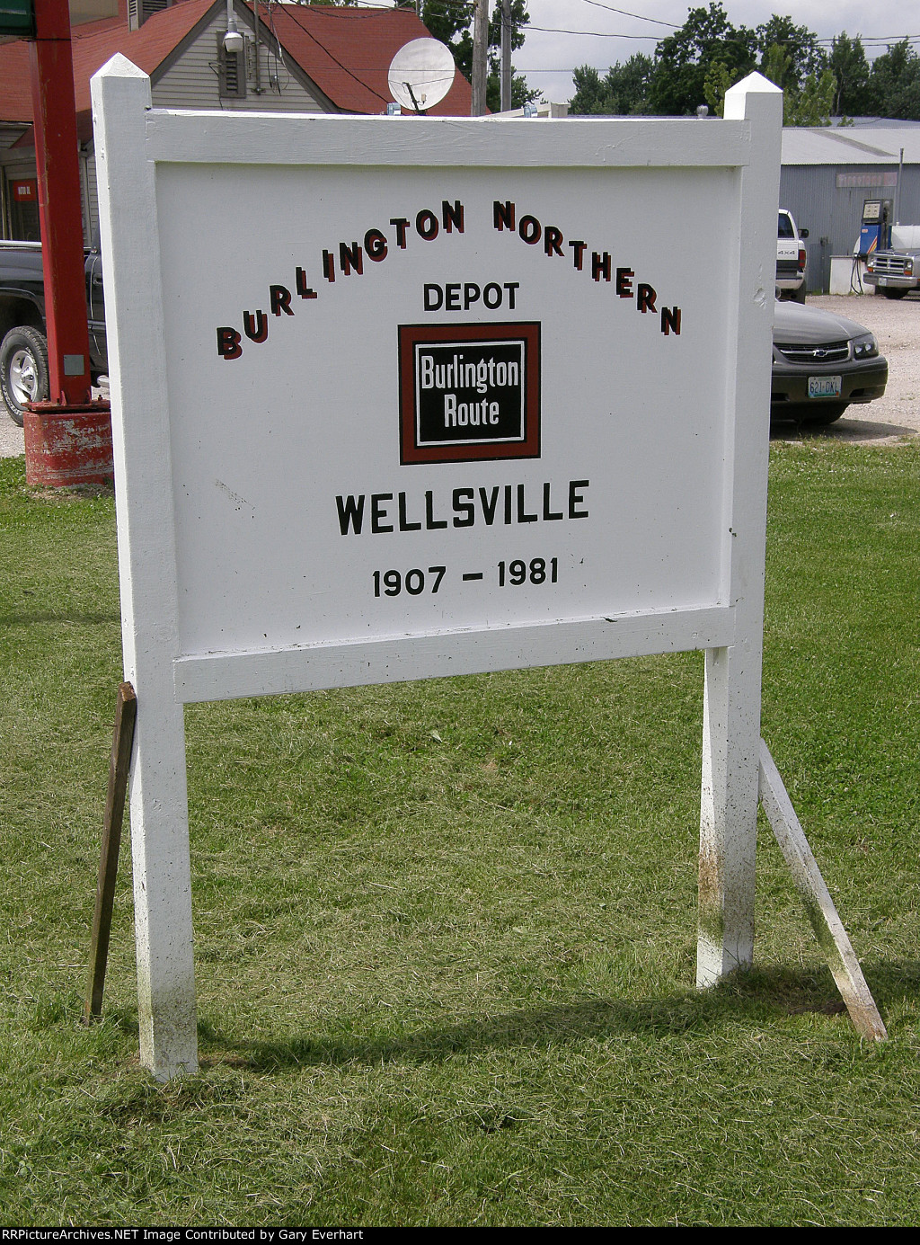 Burlington Northern Depot, Wellsville,#MO