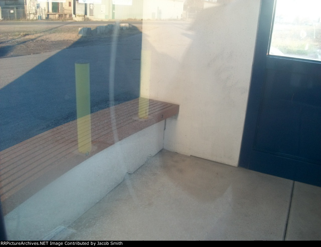 Inside the Strathroy, Ontario VIA Rail shack (not the best shot)