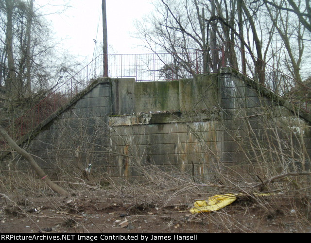 Base of ex-reading railroad bridge