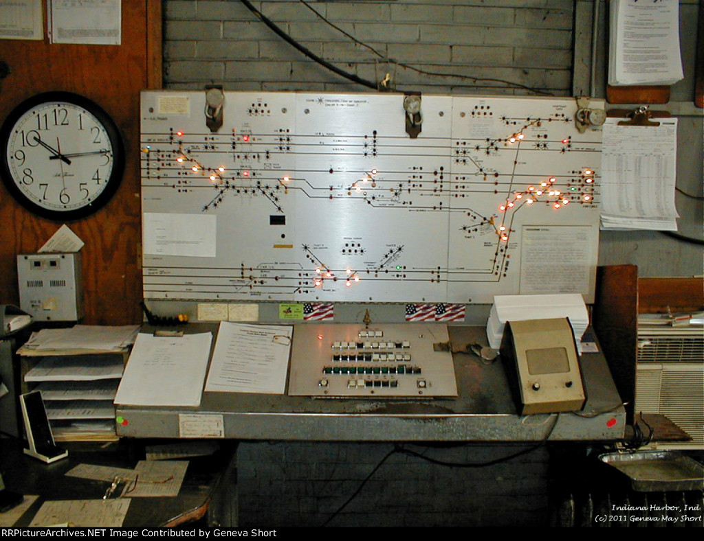 Interlocking control "Model Board" (control panel) at NS "HICK" tower