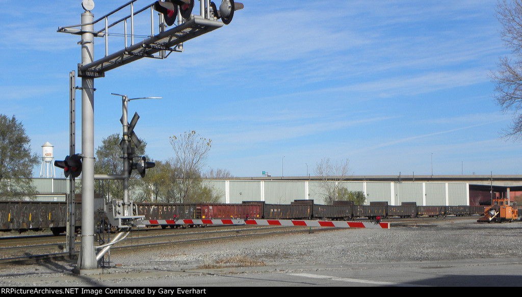 Long line of goldolas