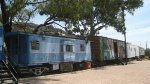 FNM Caboose and box cars at Hercules