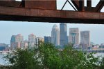 Louisville under the bridge
