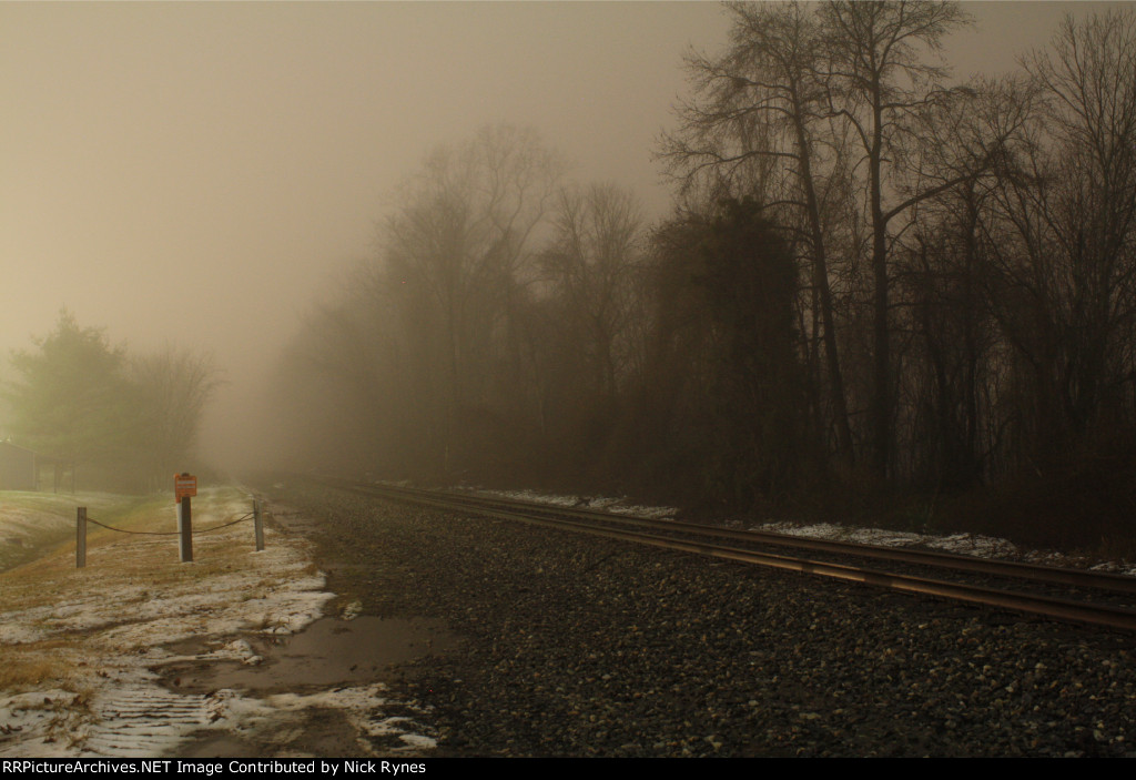 Clayton Road Crossing at 7:45pm - 1/23/12