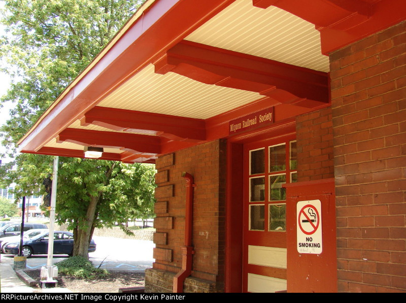 Rebuilt station soffit detail