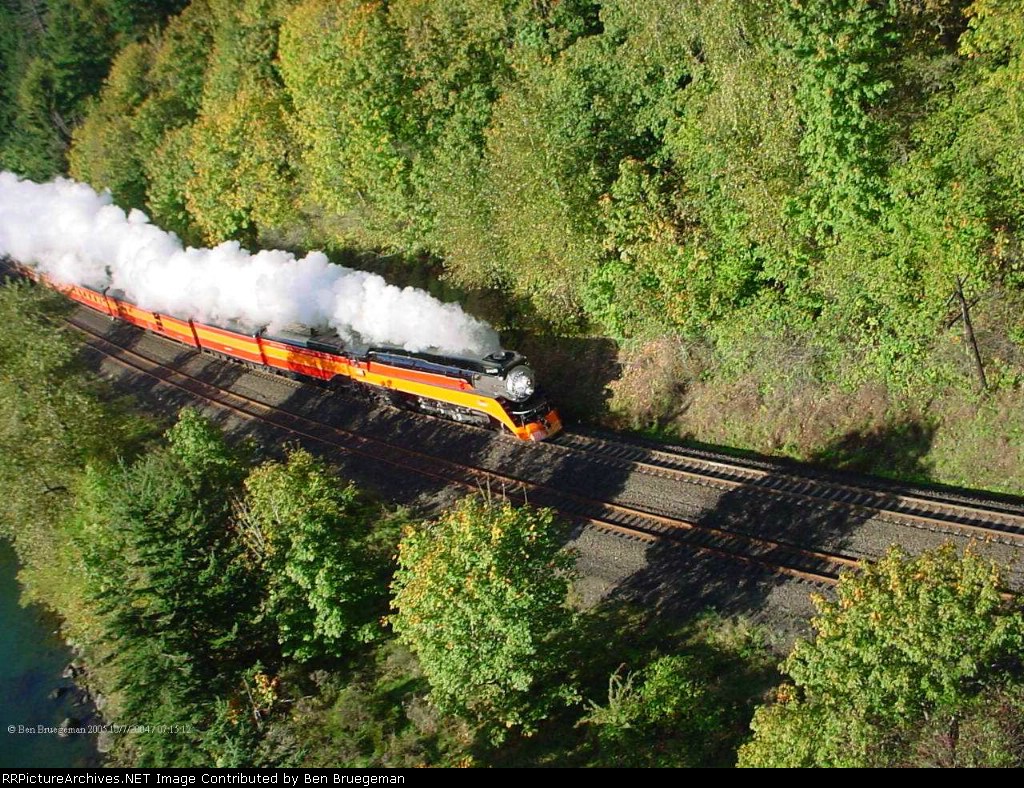 SP 4449 at the Bridge of the Gods North Bonneville
