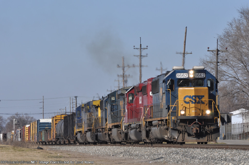 CSXT 8662 On CSX Q 501 Eastbound