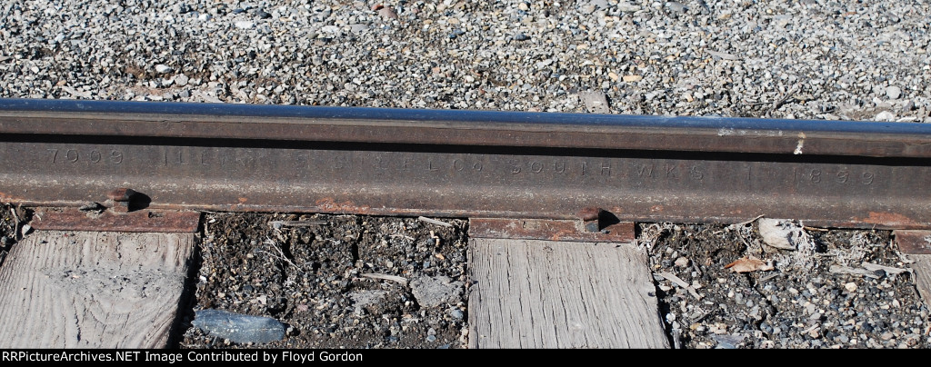 70 LBS ILLINOIS STEEL Co. South Works 1899