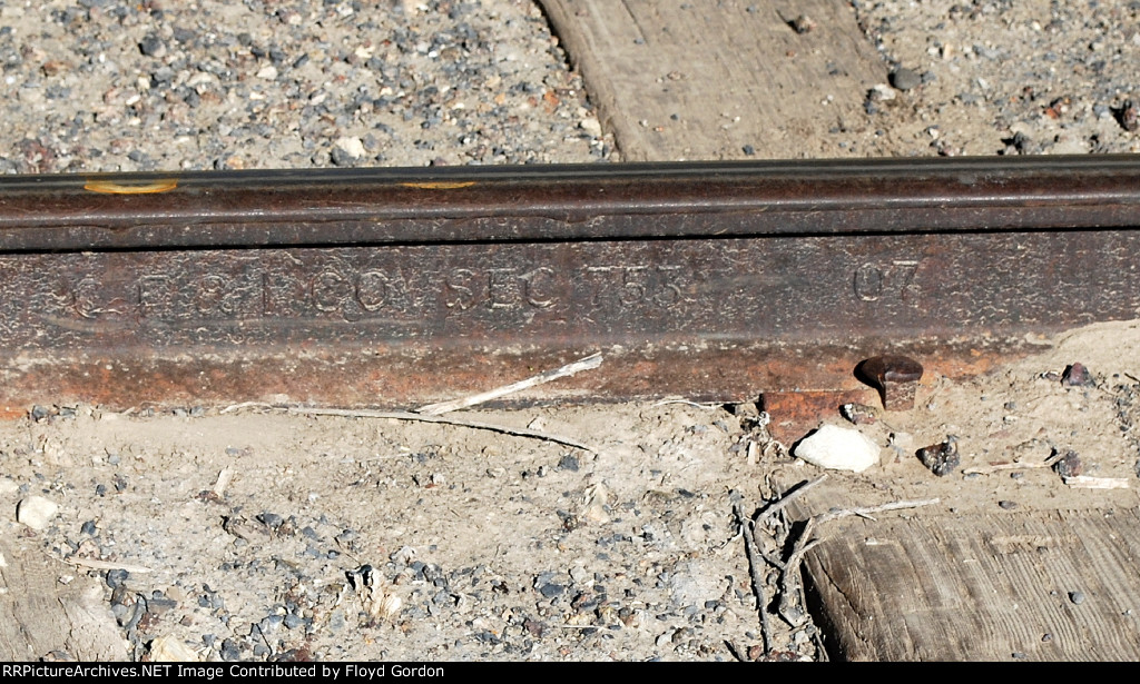 75 Lbs C. F. & I CO. 1907 on active siding