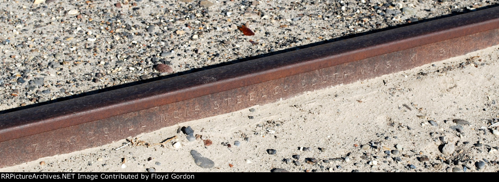 75 lbs ILLINOIS STEEL Co. SOUTH WKS. 1911