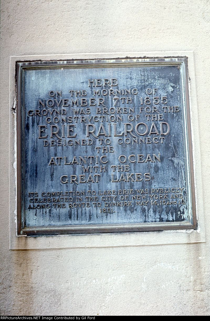 ERIE Historic Plaque