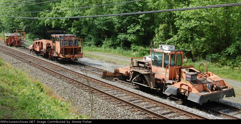 May 22, 2010:  Parked MOW equipment