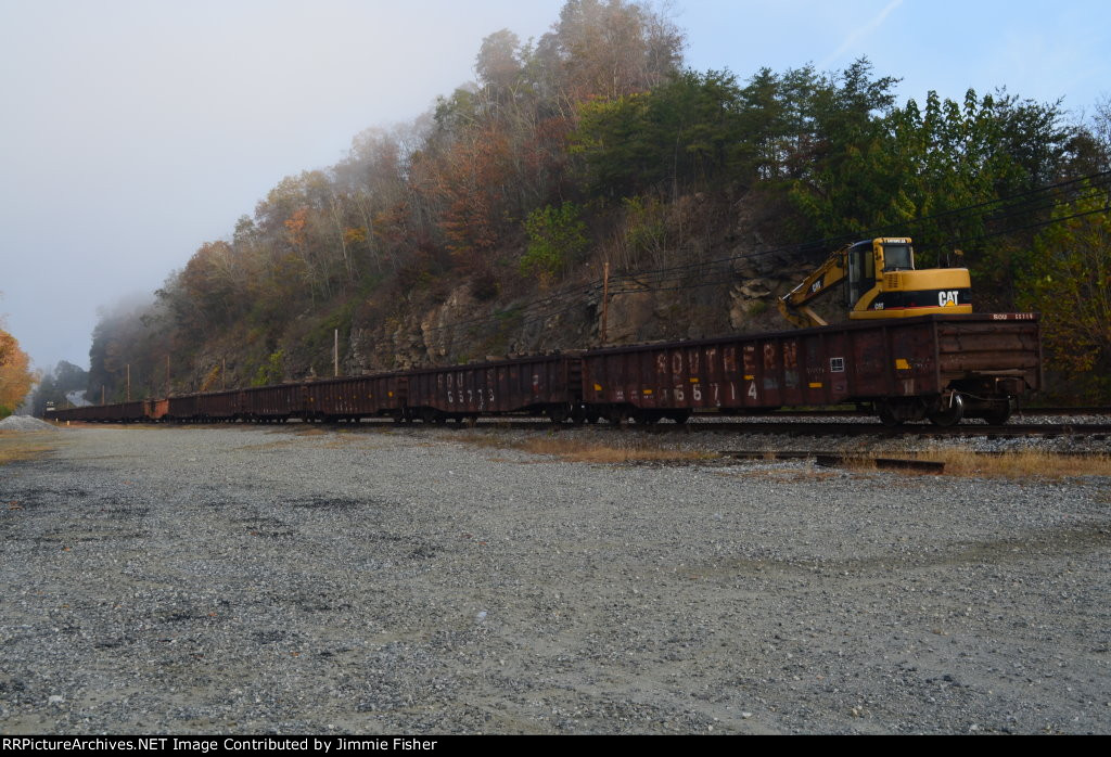 Oct 26, 2011:  Used crosstie train rear