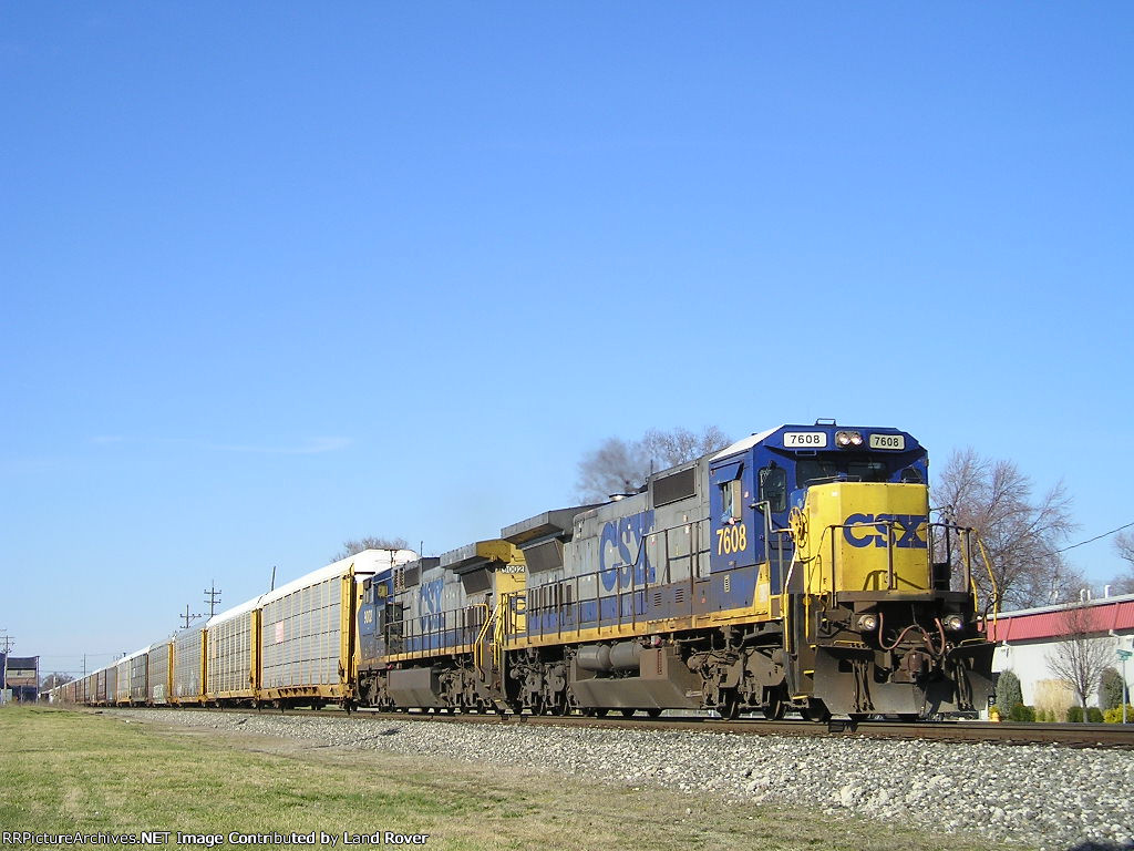 CSXT 7608 On CSX Q 227