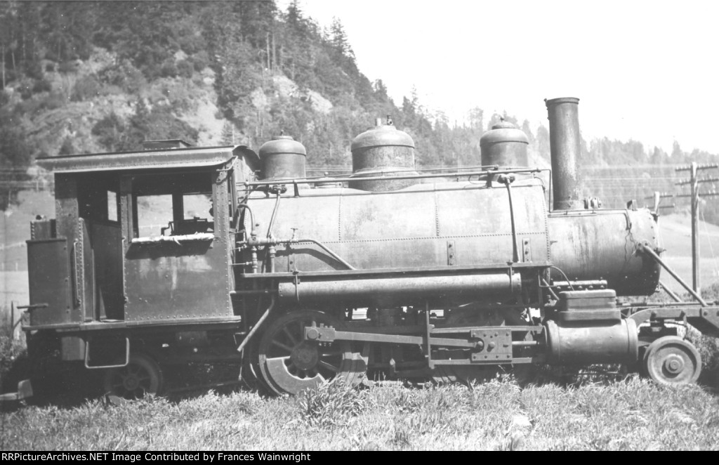 NOTE IN ALBUM READS "LOGGING LOCOMOTIVE HUMBOLDT CO."