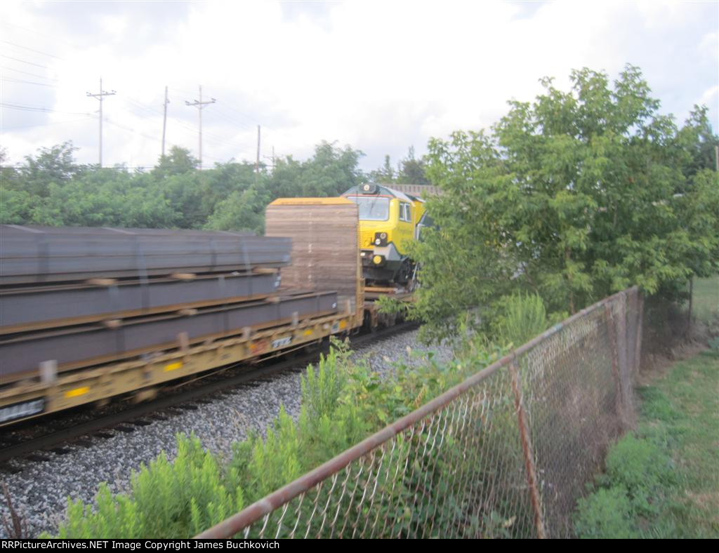 Freightliner on a Flatcar