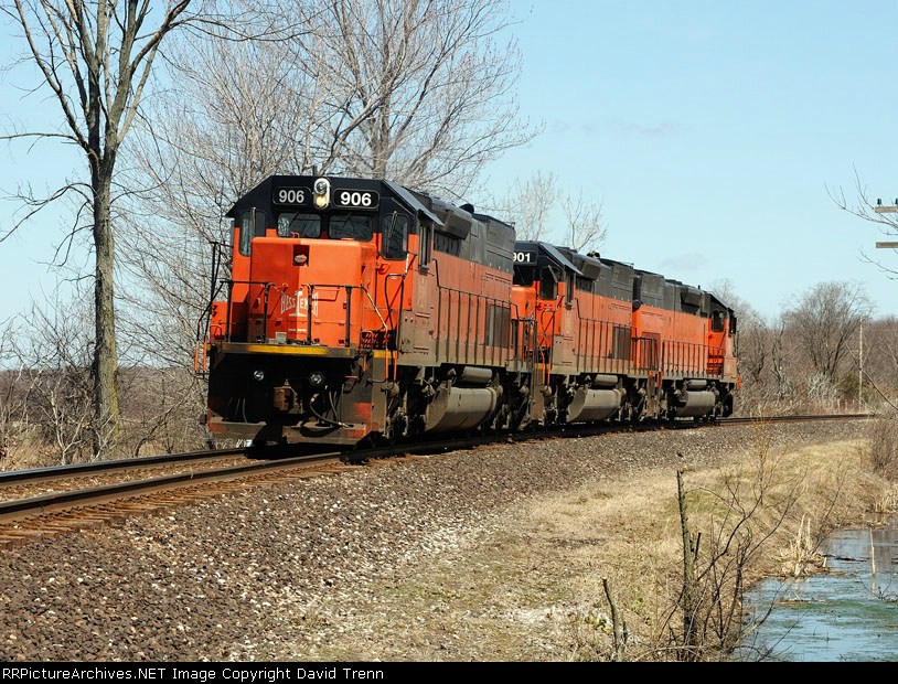 B&LE 906, 901 & 908 head North light to Conneaut