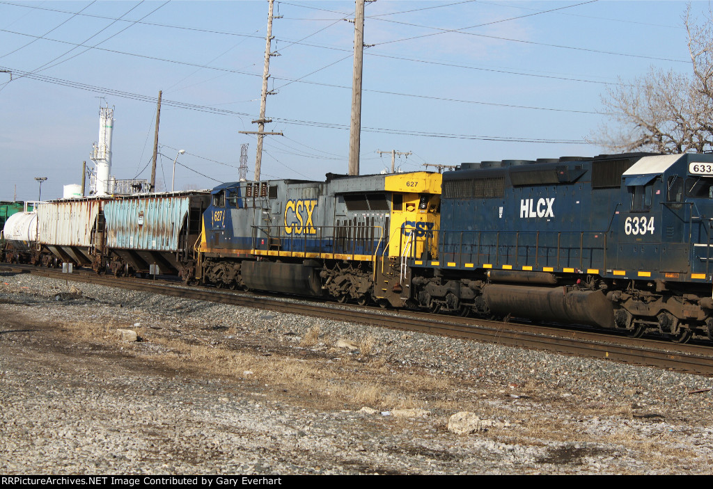 HLCX 6334 and CSX 627