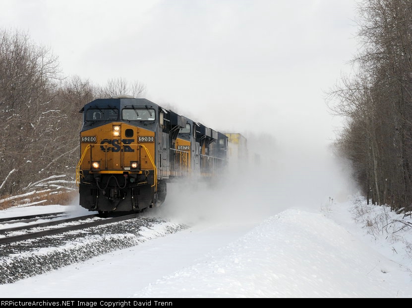 CSX 5280 leads Westbound CSX Q115 at MP111  