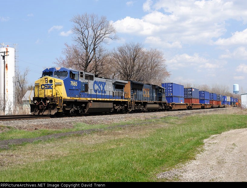 Westbound CSX Q161 is at MP115 on track number two