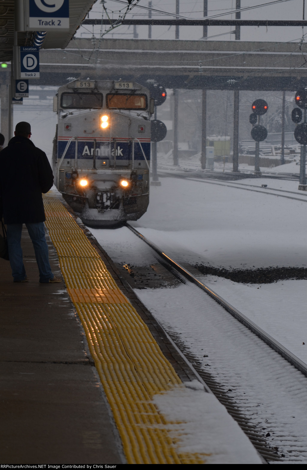 Curving into the platform