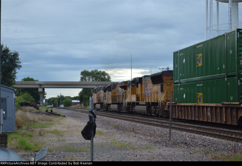 East Bound UP at sunset