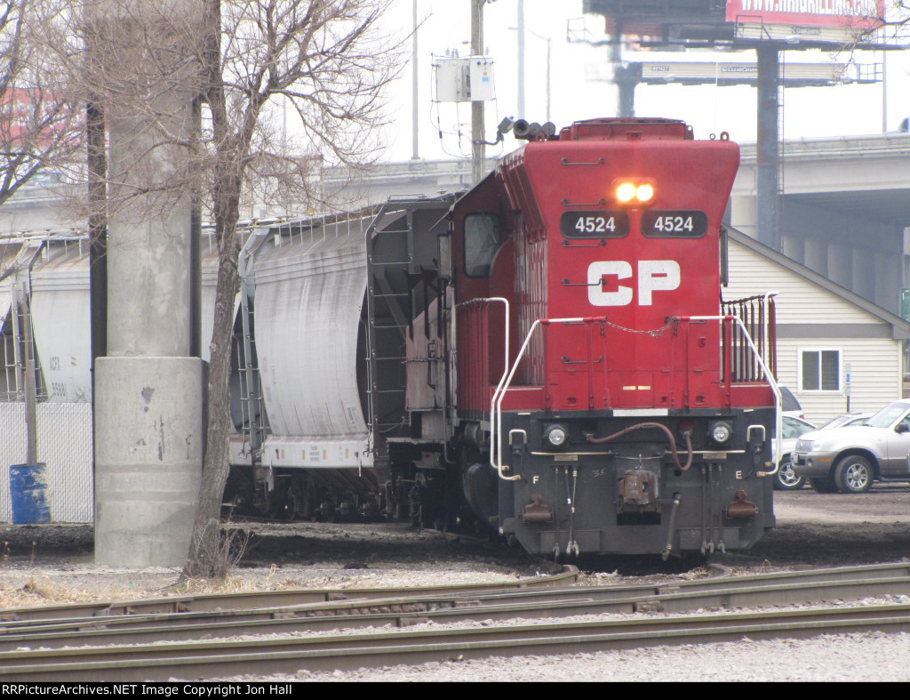 CP 4524 waits to come off the Industrial Lead