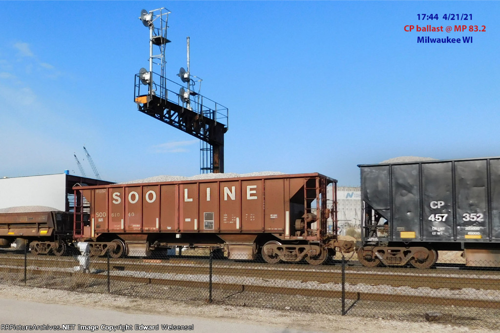 45 ballast loads in varied cars