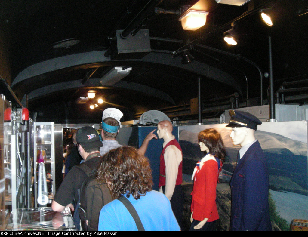 Inside the anniversary train