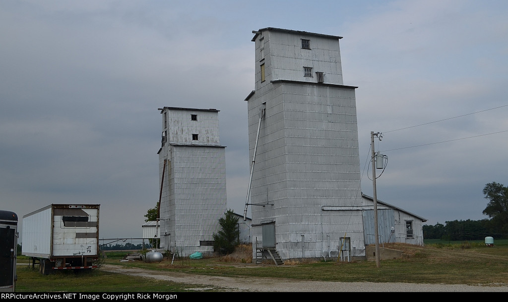 Twin Elevators in Central Illinois
