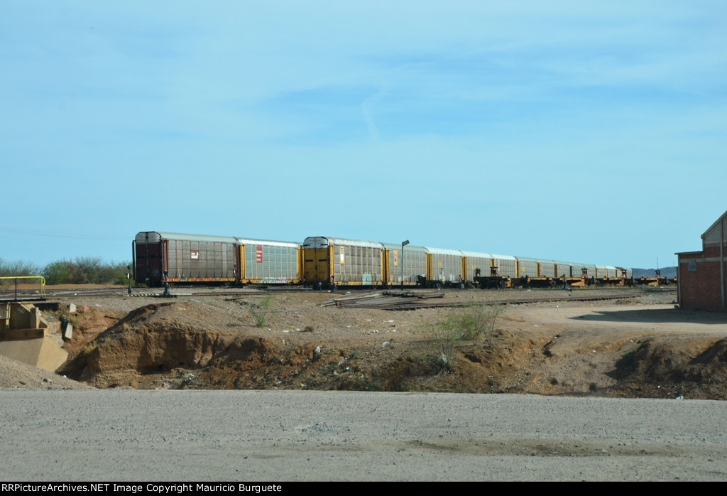 Autoracks at Ferromex yard