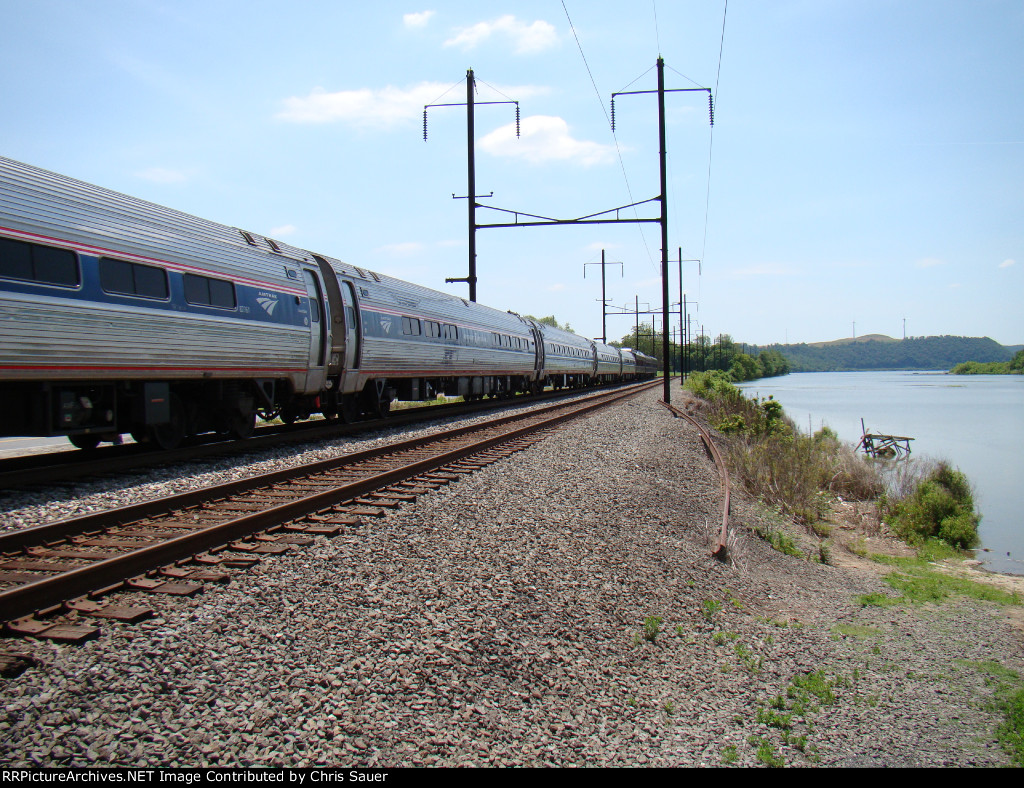 End of train heading North