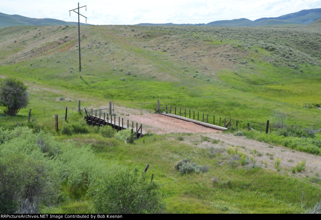 Bridge over a creek on Milwaukee Road Rightway