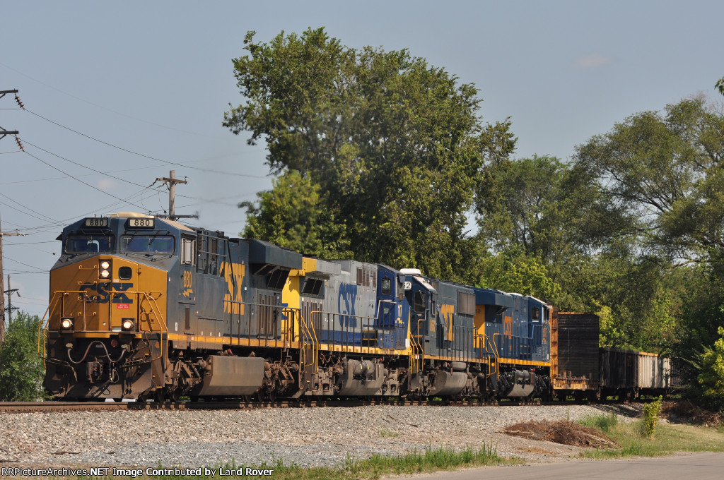 CSXT 880 On CSX Q 501 Eastbound