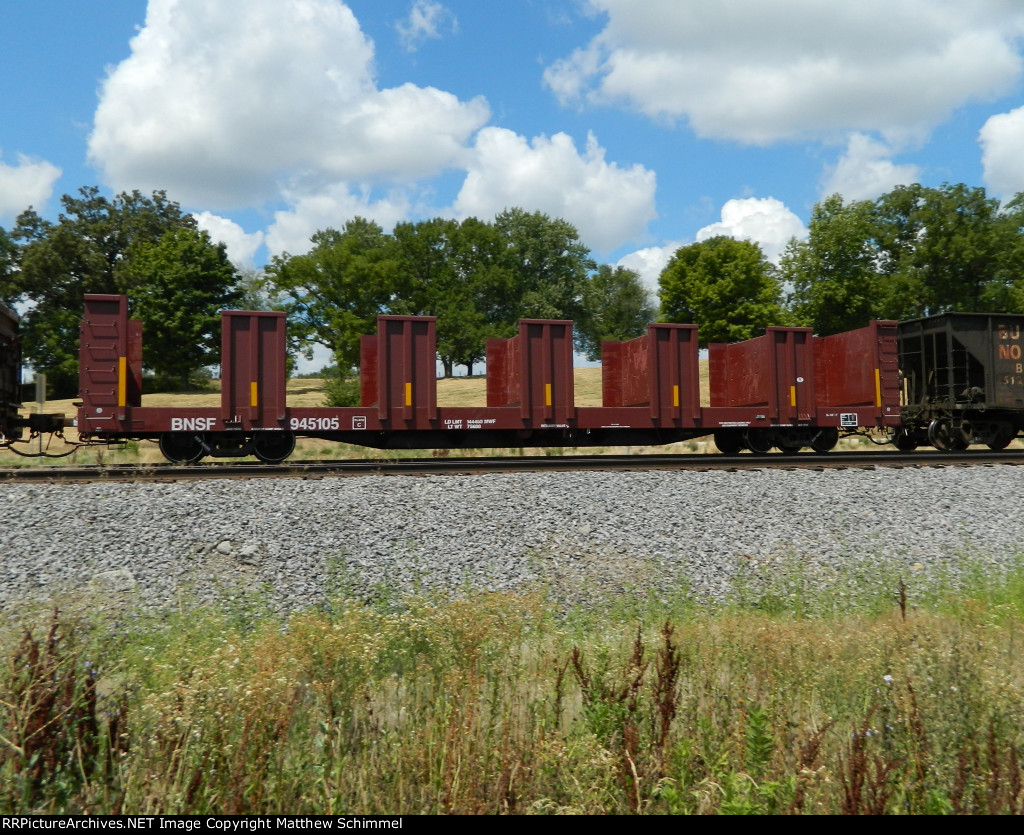 -Empty BNSF Tie Car -2