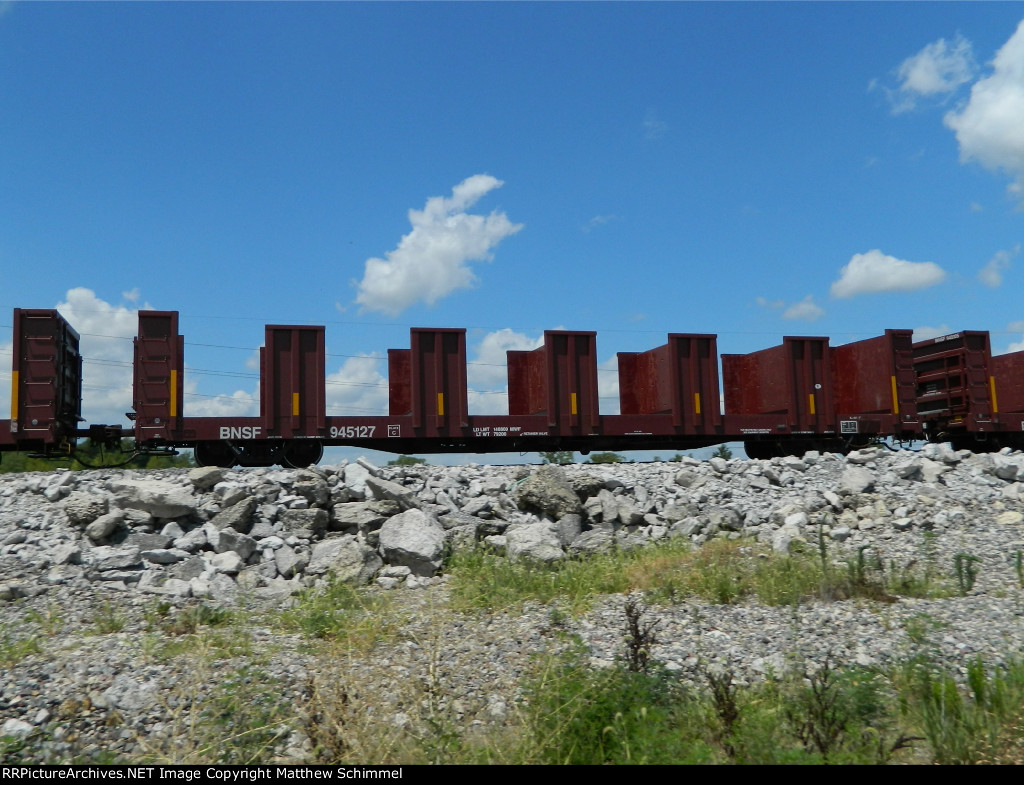 -Empty BNSF Tie Car -3