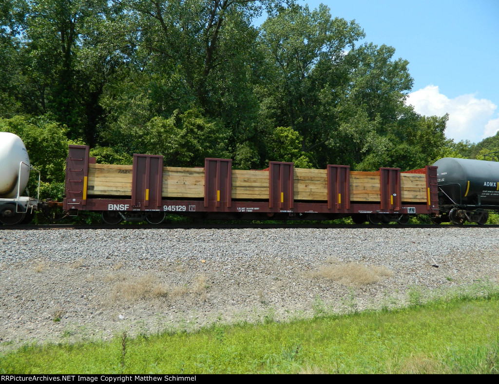 Loaded BNSF Tie Car