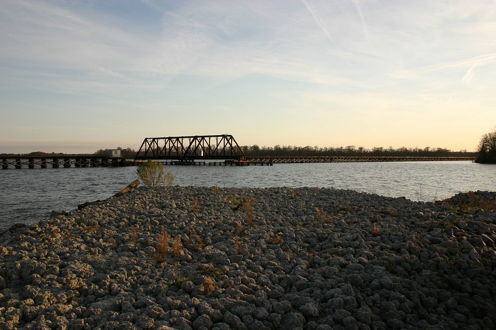 Endless Wooden Trestle Spans the Sound
