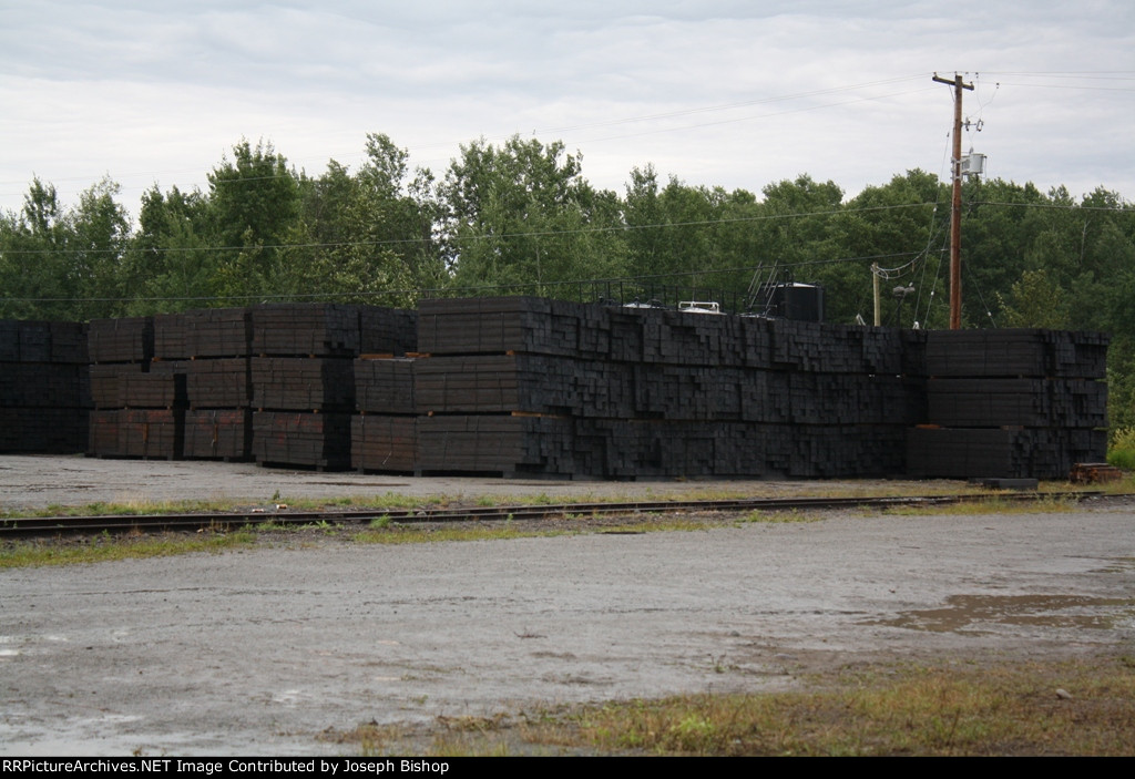 Ontario Northlands Stock Pile of ties