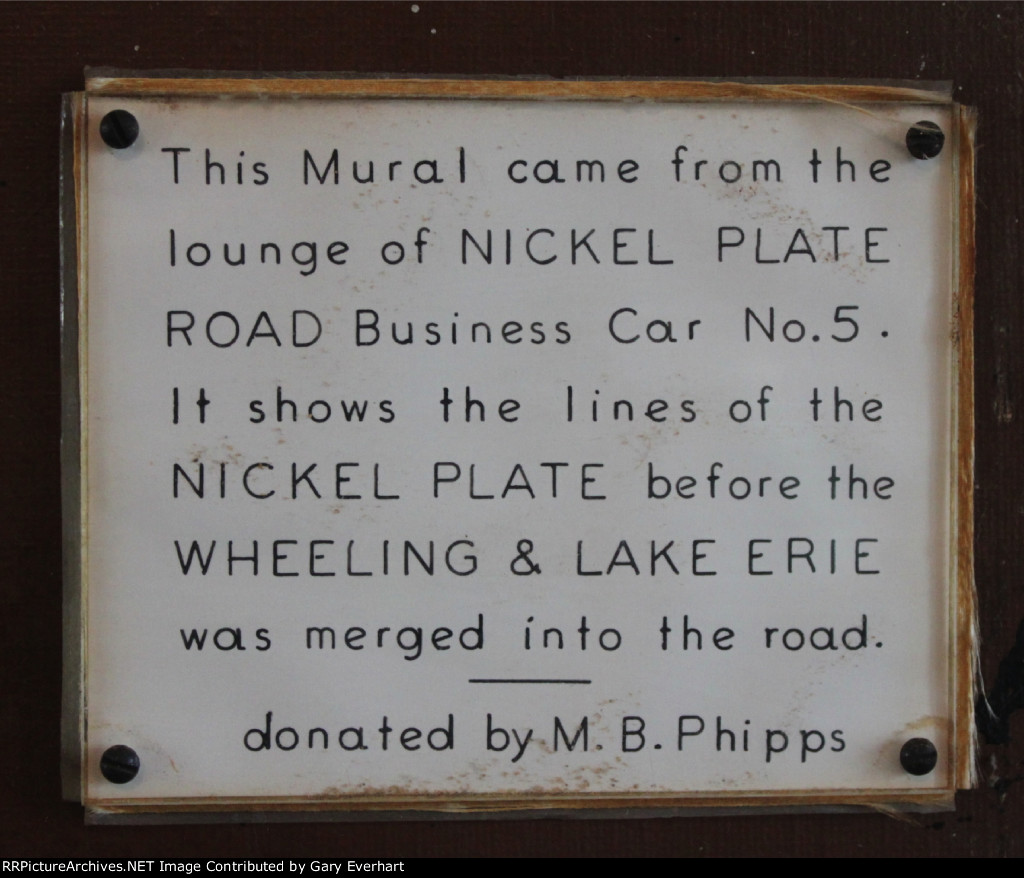 Nickel Plate Road Map Sign
