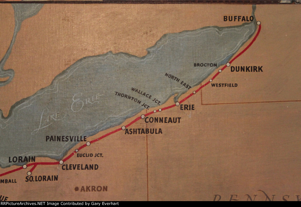 Nickel Plate Road Map - east view