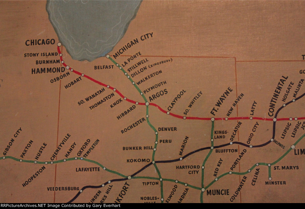 Nickel Plate Road Map - west end