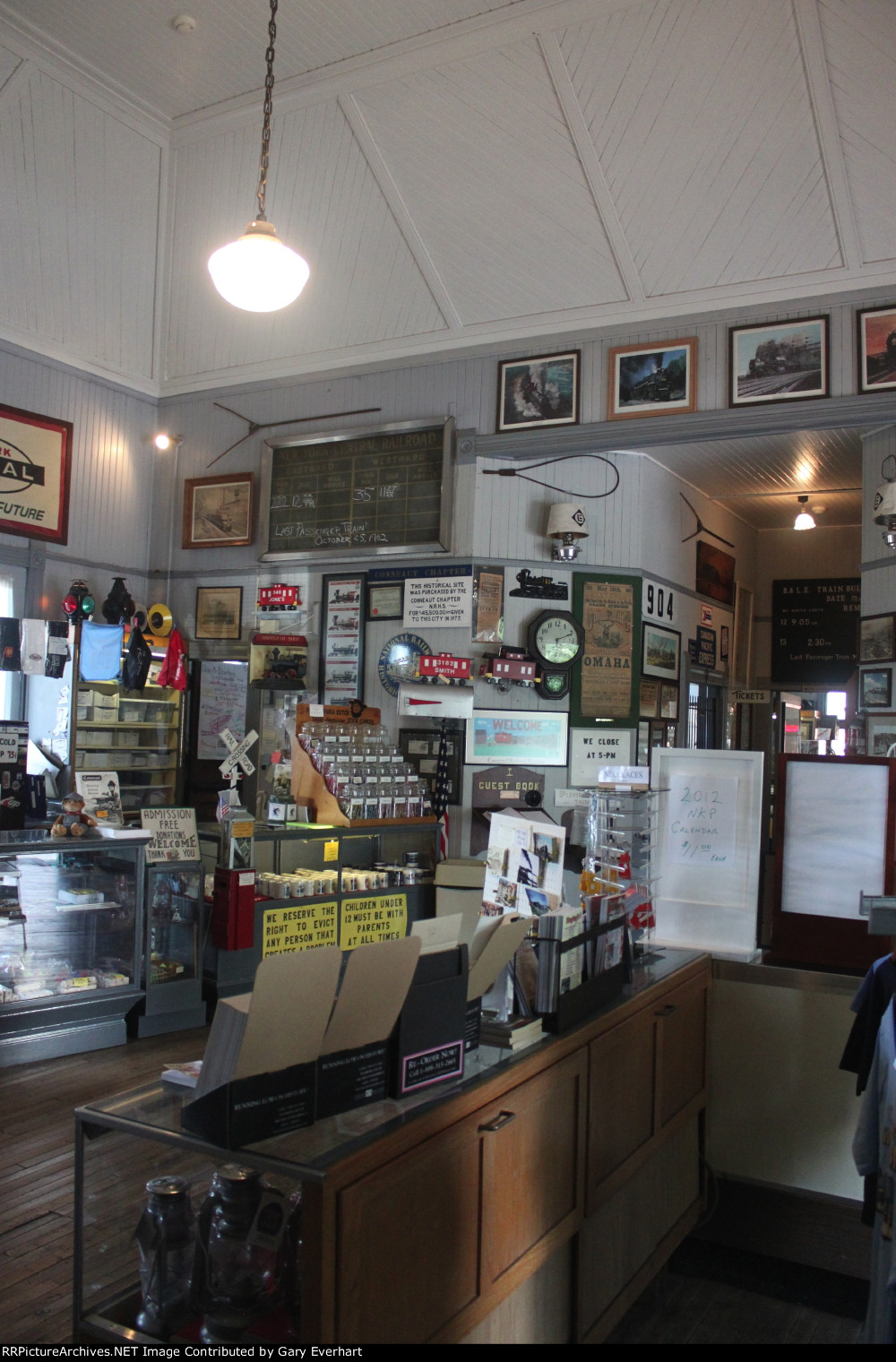 Interior of Conneaut Railroad Museum