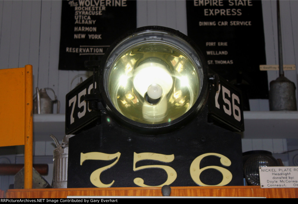 NKP 756 Headlight - Nickel Plate Road