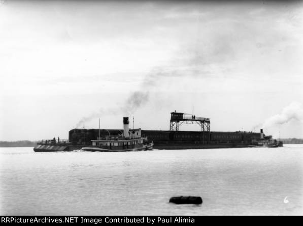 SP Mastodon crossing river