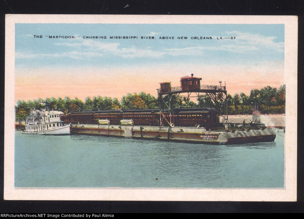 SP mastodon Ferry postcard