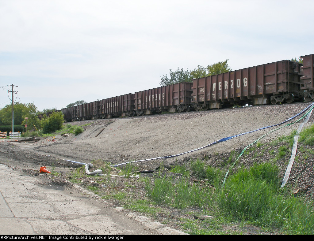site of July train wreck