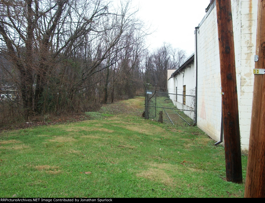 Former B&O right of way, looking west