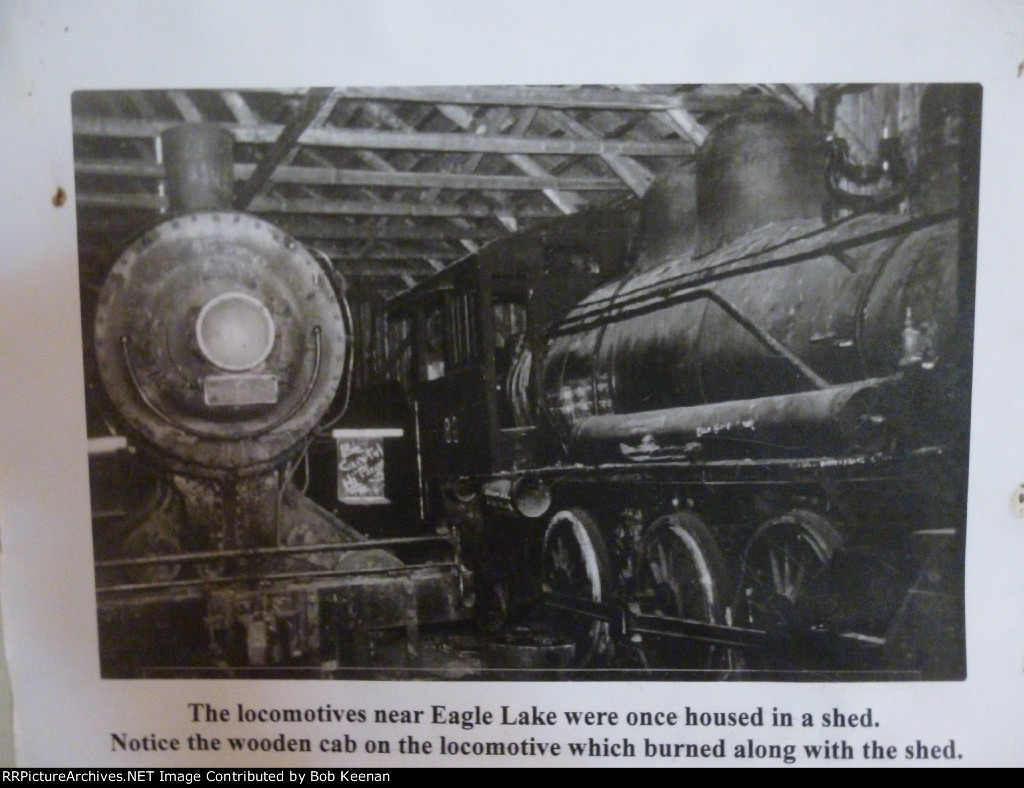 Picture of No's 1 & 2 inside Engine Shed